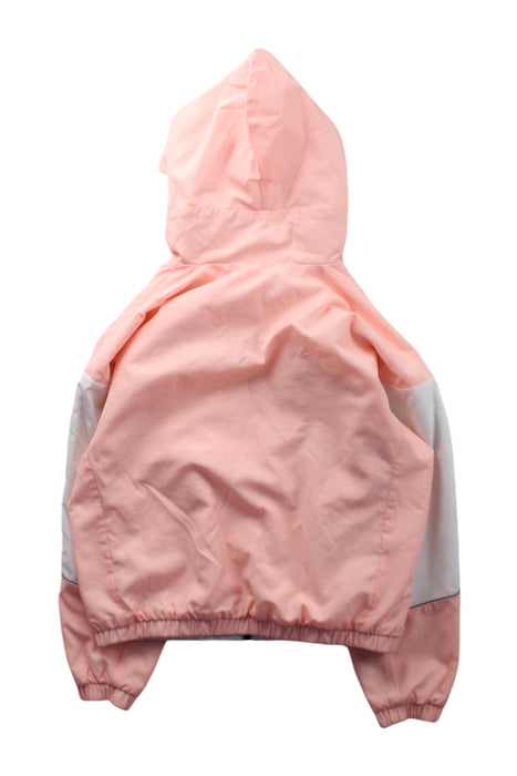 A Pink Lightweight Jackets from Adidas in size 10Y for girl. (Back View)