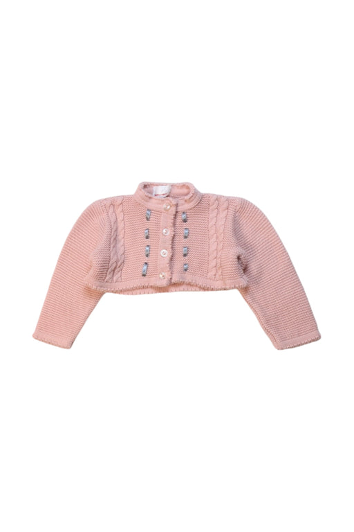 A Pink Cardigans from Dona Carmen in size 3-6M for girl. (Front View)