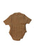 A Brown Short Sleeve Bodysuits from Sisland in size 6-12M for girl. (Back View)