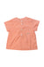 A Peach Short Sleeve Tops from Marie Chantal in size 6-12M for girl. (Front View)