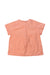 A Peach Short Sleeve Tops from Marie Chantal in size 6-12M for girl. (Back View)