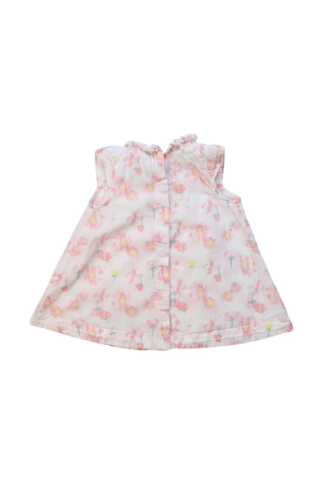 A Multicolour Sleeveless Dresses from Petit Bateau in size 0-3M for girl. (Back View)