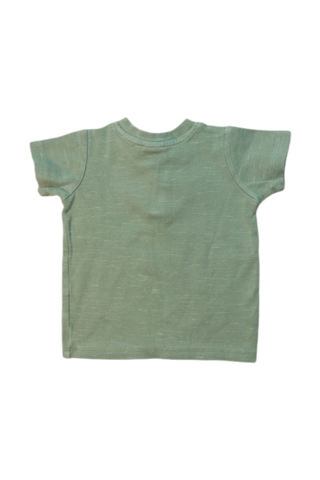 A Green Short Sleeve Tops from Seed in size 6-12M for boy. (Back View)