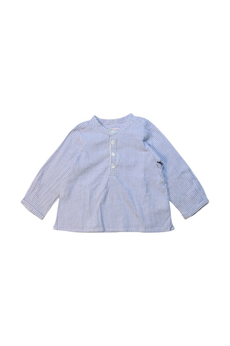 A Blue Long Sleeve Tops from Bonpoint in size 6-12M for girl. (Front View)