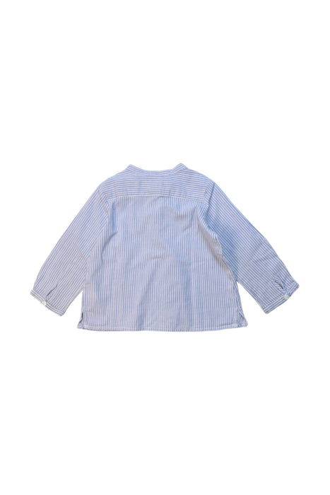 A Blue Long Sleeve Tops from Bonpoint in size 6-12M for girl. (Back View)