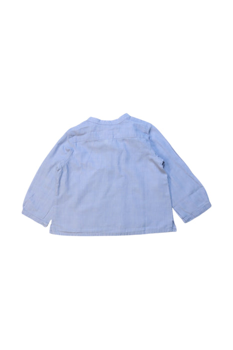 A Blue Long Sleeve Tops from Bonpoint in size 6-12M for girl. (Back View)