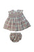 A Multicolour Dress Sets from Bonpoint in size 6-12M for girl. (Front View)