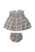 A Multicolour Dress Sets from Bonpoint in size 6-12M for girl. (Back View)