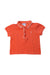 A White Short Sleeve Polos from Jacadi in size 18-24M for boy. (Front View)