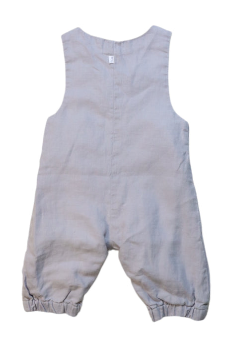 A Grey Long Overalls from Jacadi in size 0-3M for boy. (Back View)