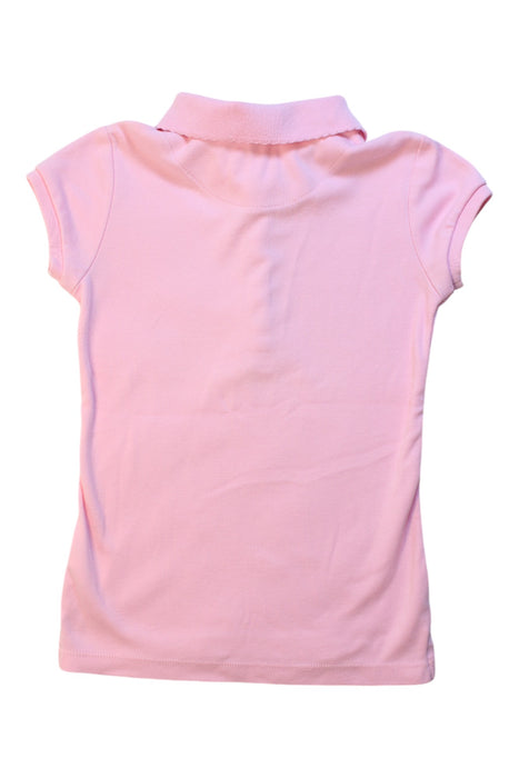 A Pink Short Sleeve Polos from Nautica in size 7Y for girl. (Back View)