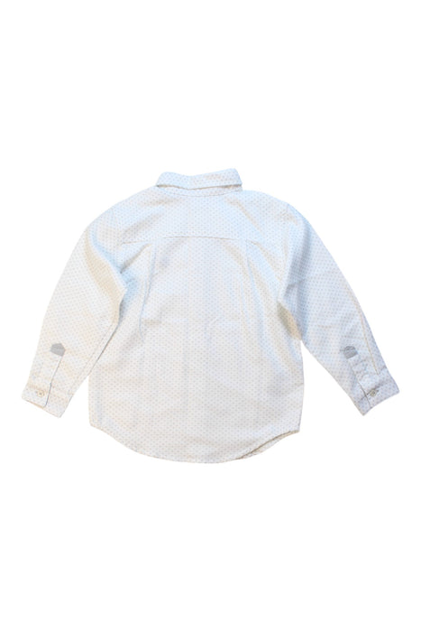 A White Long Sleeve Shirts from Tutto Piccolo in size 4T for boy. (Back View)