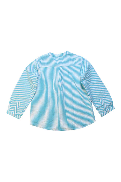 A Blue Long Sleeve Tops from Nanos in size 6T for girl. (Back View)