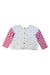 A White Cardigans from Catimini in size 4T for girl. (Front View)