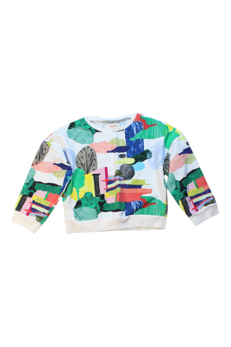 A Multicolour Crewneck Sweatshirts from Catimini in size 4T for girl. (Front View)