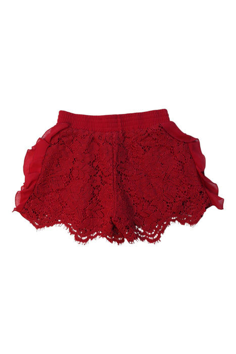 A Red Skorts from Monnalisa in size 4T for girl. (Back View)