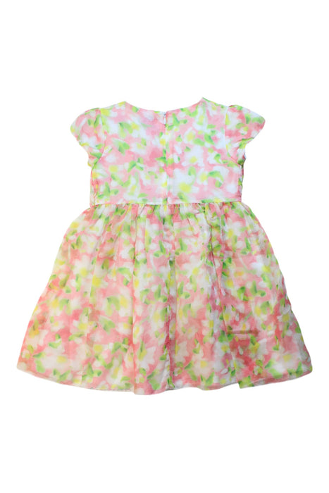 A Pink Short Sleeve Dresses from Mayoral in size 5T for girl. (Back View)