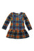 A Blue Long Sleeve Dresses from Young Versace in size 4T for girl. (Front View)