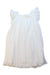 A White Short Sleeve Dresses from Il Gufo in size 5T for girl. (Front View)