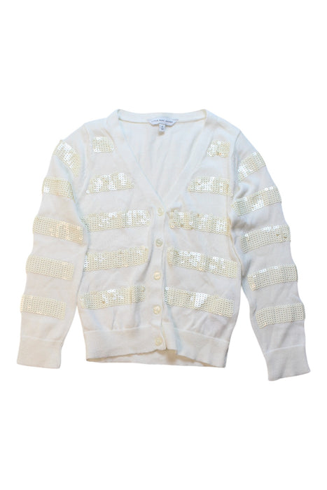 A White Cardigans from Little Marc Jacobs in size 4T for girl. (Front View)