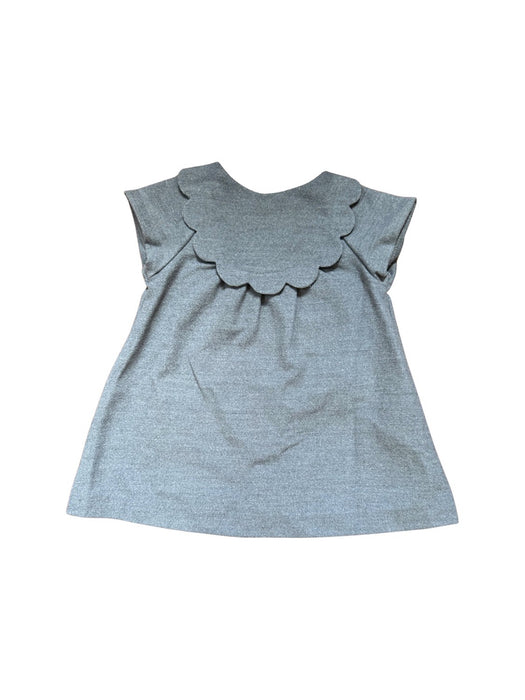 A Grey Sleeveless Dresses from Jacadi in size 6-12M for girl. (Front View)