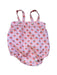 A Pink Sleeveless Bodysuits from Oeuf in size 6-12M for girl. (Front View)