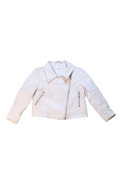 A White Lightweight Jackets from Seed in size 4T for girl. (Front View)