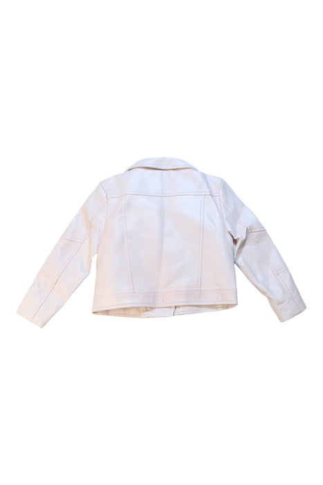 A White Lightweight Jackets from Seed in size 4T for girl. (Back View)