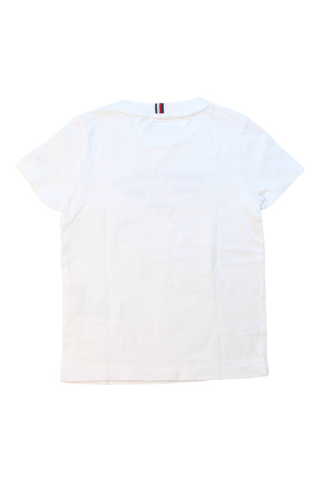 A White Short Sleeve T Shirts from Tommy Hilfiger in size 3T for girl. (Back View)