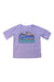 A Purple Short Sleeve T Shirts from Patagonia in size 3T for girl. (Front View)