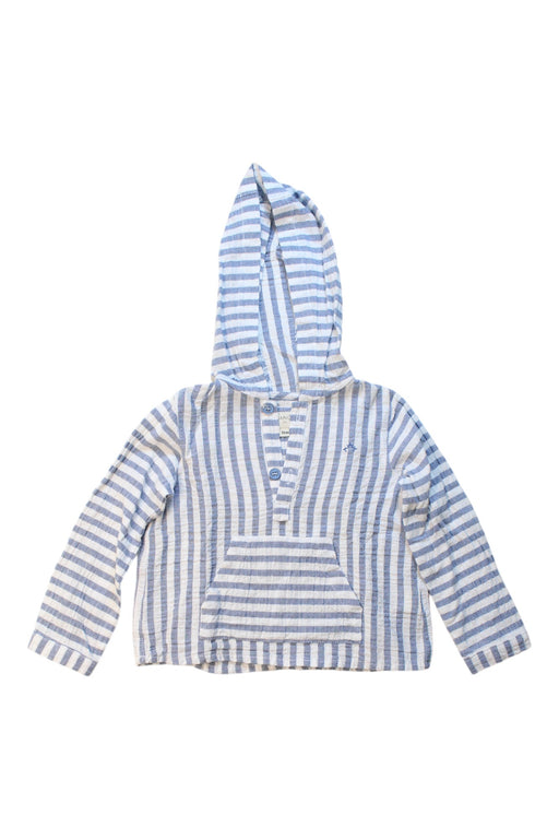 A Blue Buttoned Sweatshirts from Nanos in size 2T for neutral. (Front View)