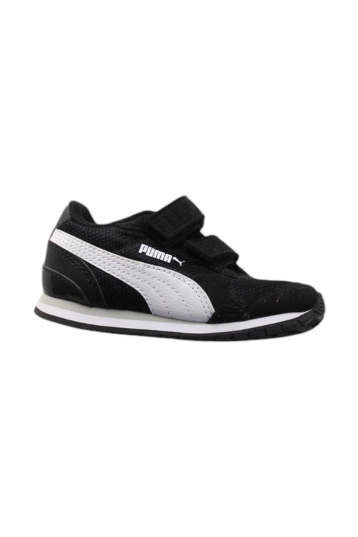 A Black Sneakers from Puma in size 18-24M for boy. (Front View)