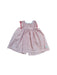 A Red Sleeveless Dresses from Petit Bateau in size 3-6M for girl. (Front View)