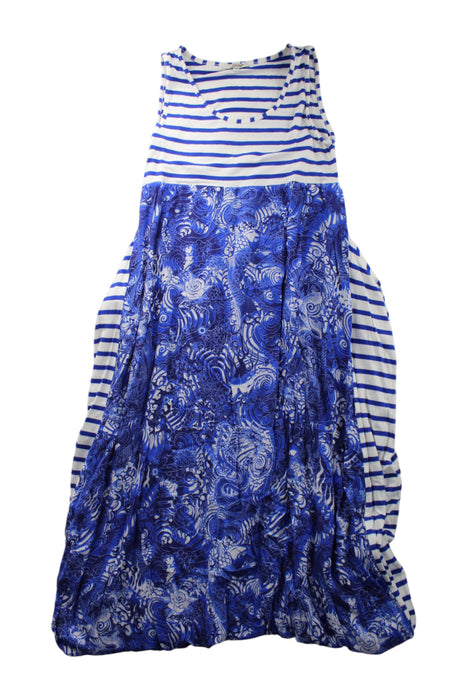 A Blue Sleeveless Dresses from Junior Gaultier in size 14Y for girl. (Front View)