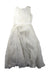 A White Sleeveless Dresses from Joan Calabrese in size 8Y for girl. (Back View)