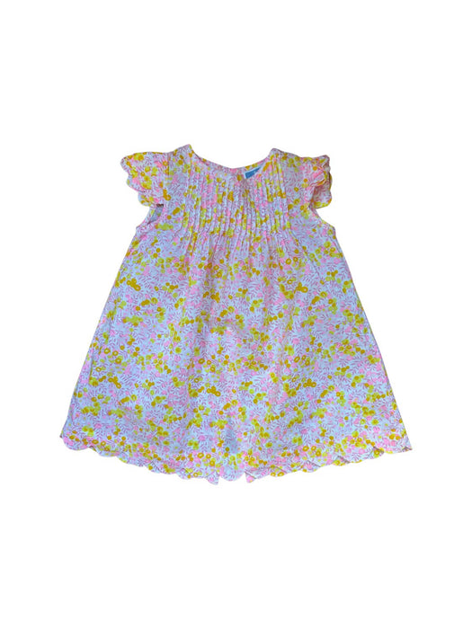 A Pink Short Sleeve Dresses from Jacadi in size 6-12M for girl. (Front View)