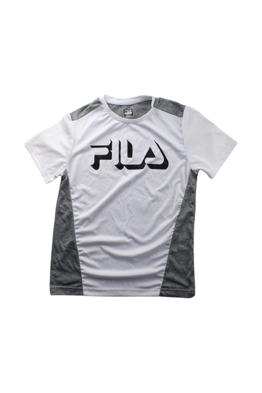 A Grey Short Sleeve T Shirts from Fila in size 10Y for boy. (Front View)