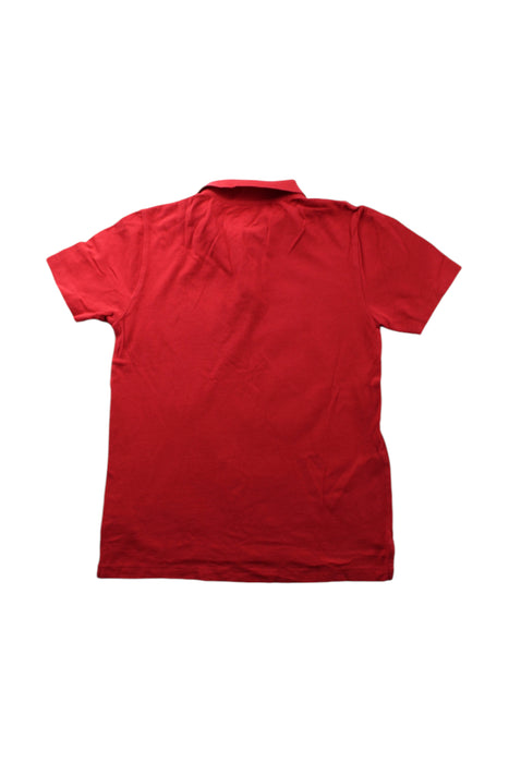 A Red Short Sleeve Polos from Crewcuts in size 10Y for boy. (Back View)