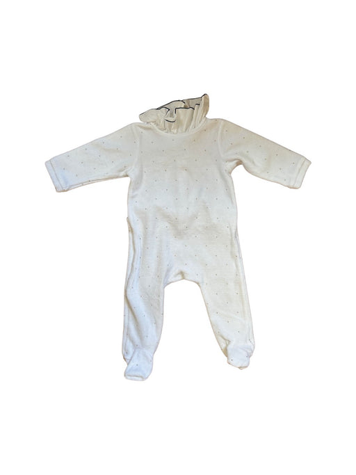 A White Onesies from Jacadi in size 6-12M for girl. (Front View)