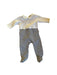 A White Onesies from Jacadi in size 3-6M for neutral. (Front View)