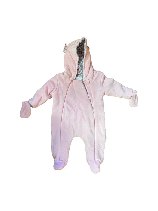 A Pink Snowsuits from Jojo Maman Bébé in size 0-3M for girl. (Front View)