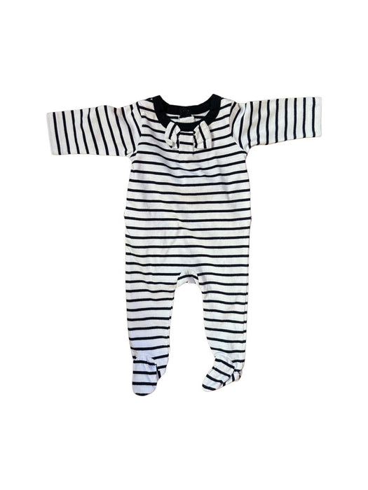 A Black Onesies from Jacadi in size 0-3M for neutral. (Front View)