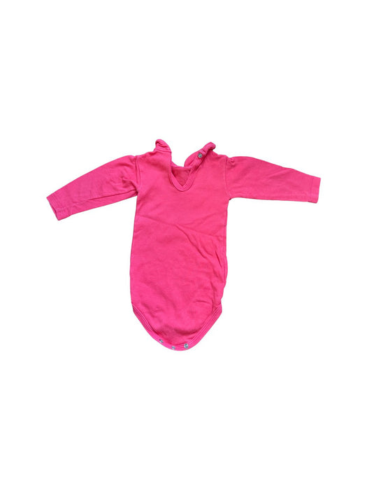 A Pink Long Sleeve Bodysuits from Petit Bateau in size 3-6M for girl. (Back View)