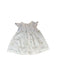 A White Sleeveless Dresses from Cyrillus in size 3-6M for girl. (Back View)