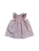 A Red Sleeveless Dresses from Petit Bateau in size 3-6M for girl. (Back View)