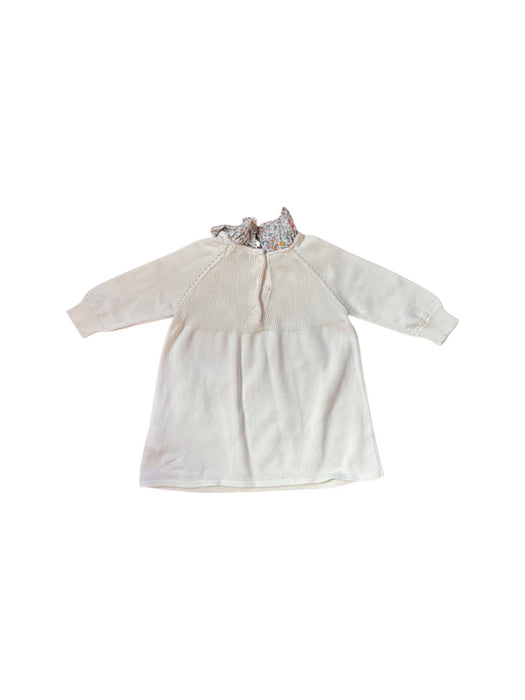 A White Sweater Dresses from Cyrillus in size 6-12M for girl. (Back View)