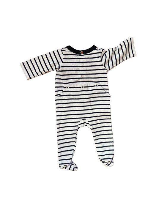 A Black Onesies from Jacadi in size 0-3M for neutral. (Back View)