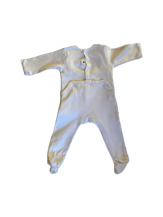 A White Onesies from Jacadi in size 3-6M for girl. (Back View)