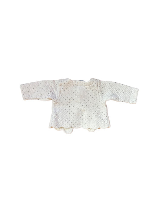 A White Cardigans from Jacadi in size 0-3M for girl. (Back View)