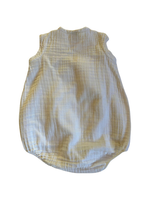 A White Sleeveless Bodysuits from Bonton in size 3-6M for neutral. (Back View)